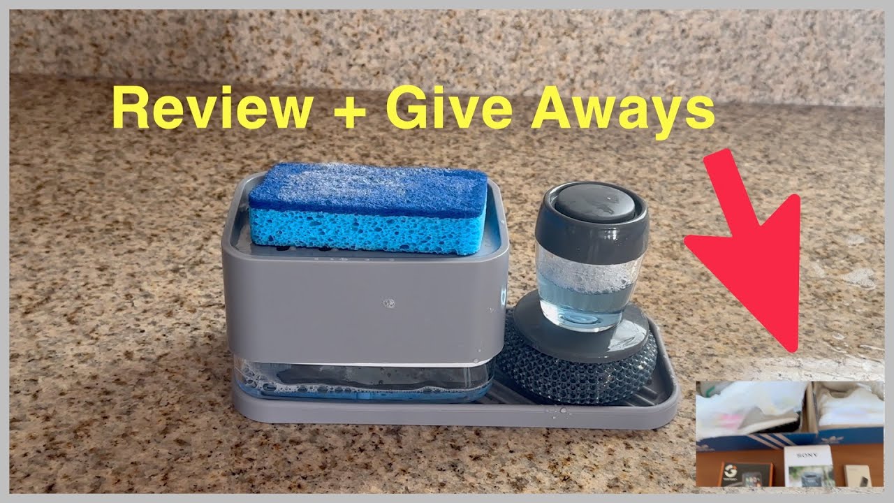 4 in 1 Kitchen Soap Station/Dispenser Review from Amazon +Give Aways