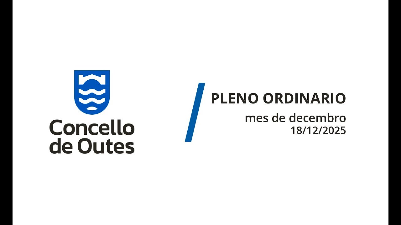 Pleno ordinario (decembro do 2025)