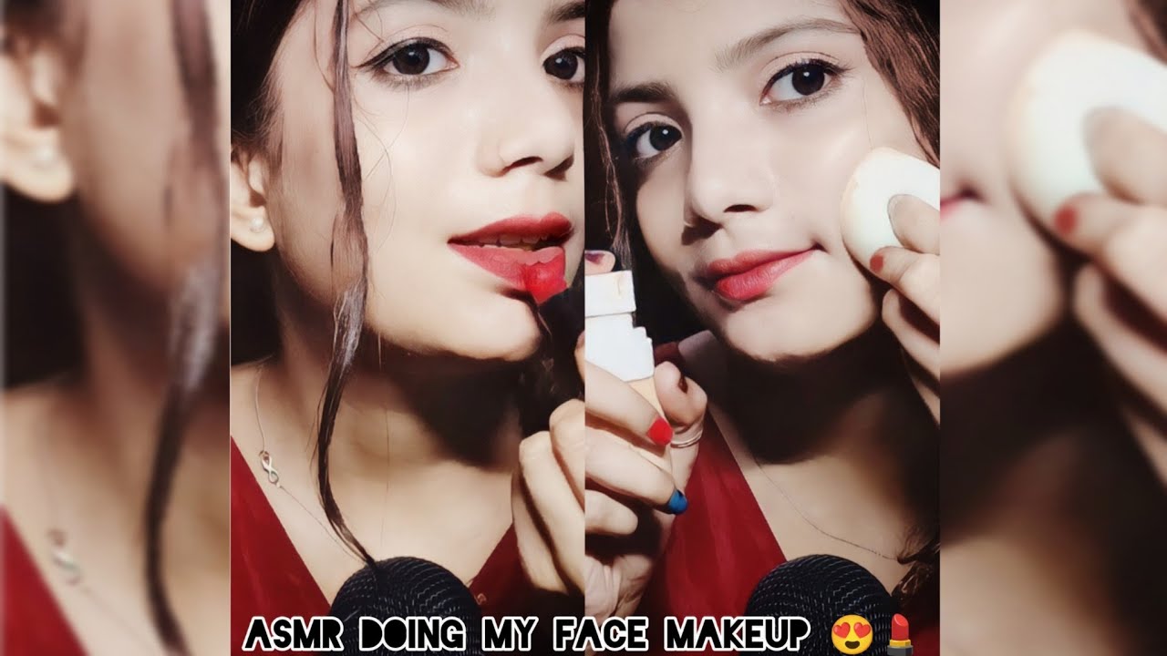 Asmr Doing My Face Makeup 😍💄