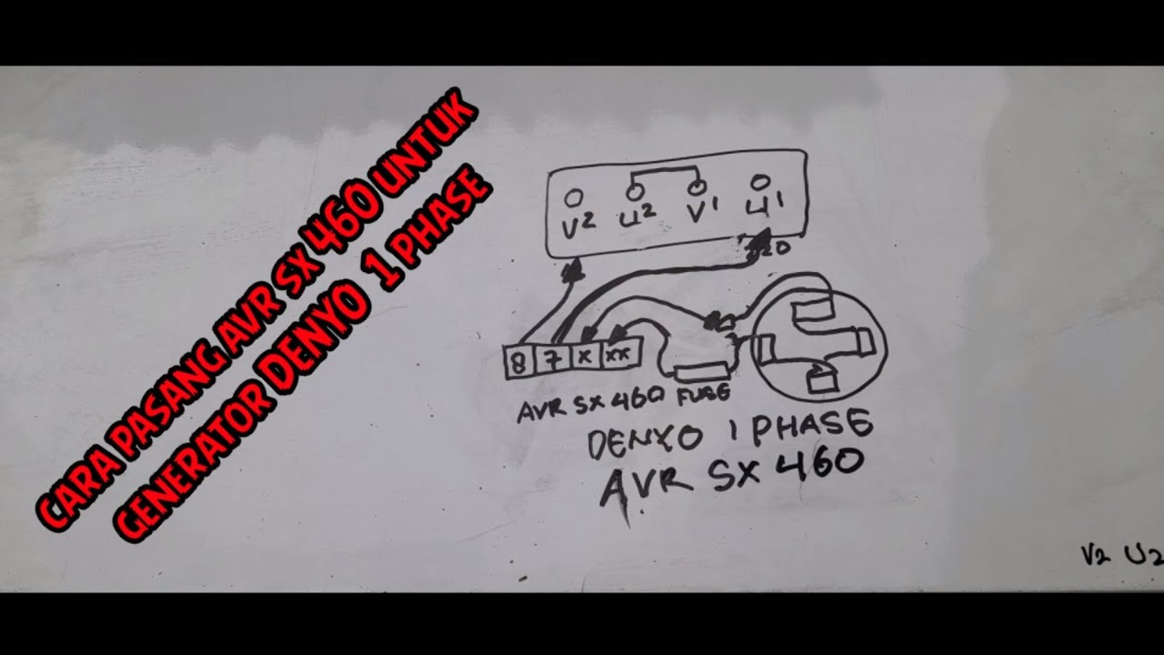 cara pasang avr denyo. avr sx460 untuk generator denyo 1 phase @definaproduction993  @ndeso_nyell😊🙏🙏