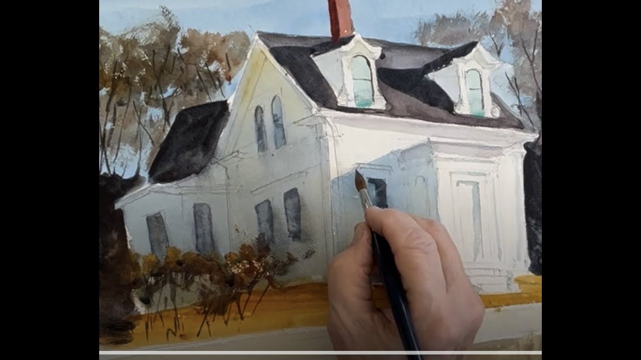 Easy Watercolor with Paul George, Gloucester home where Edward Hooper stayed