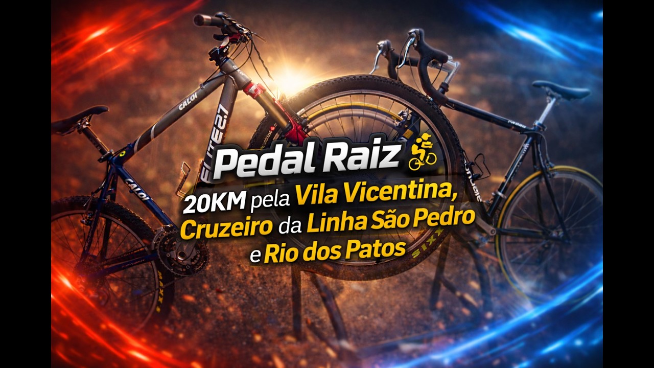 Pedal Raiz 🚵&zwj;♂️ | 20KM pela Vila Vicentina, Cruzeiro da Linha S&atilde;o Pedro e Rio dos Patos