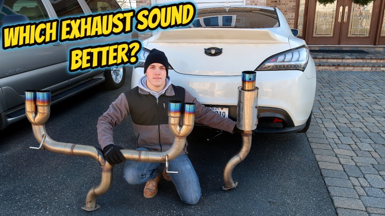 Single Exit vs Quad Exit Exhaust on My Genesis
