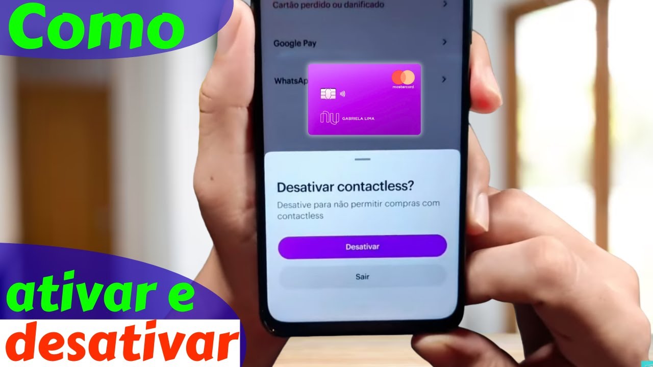 Como ativar e desativar a aproxima&ccedil;&atilde;o do cart&atilde;o Nubank (Contactless)