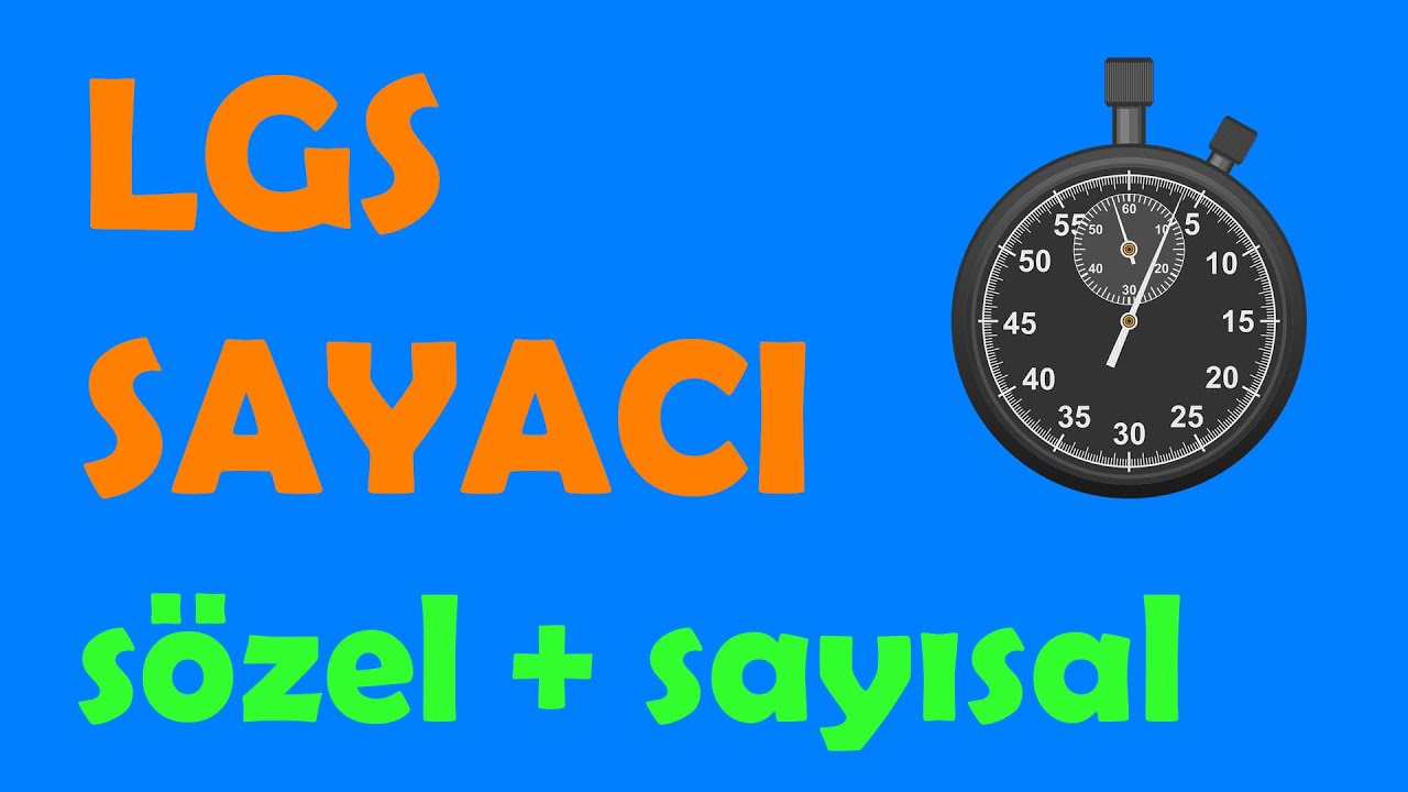 LGS Deneme Sayacı | 2 Oturum Birlikte Tek Video | Sözel Bölüm + Sayısal Bölüm