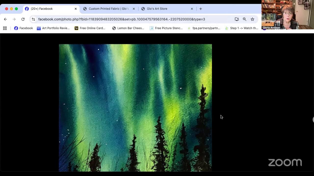 Student Spotlight: Painting the Northern Lights in Watercolor