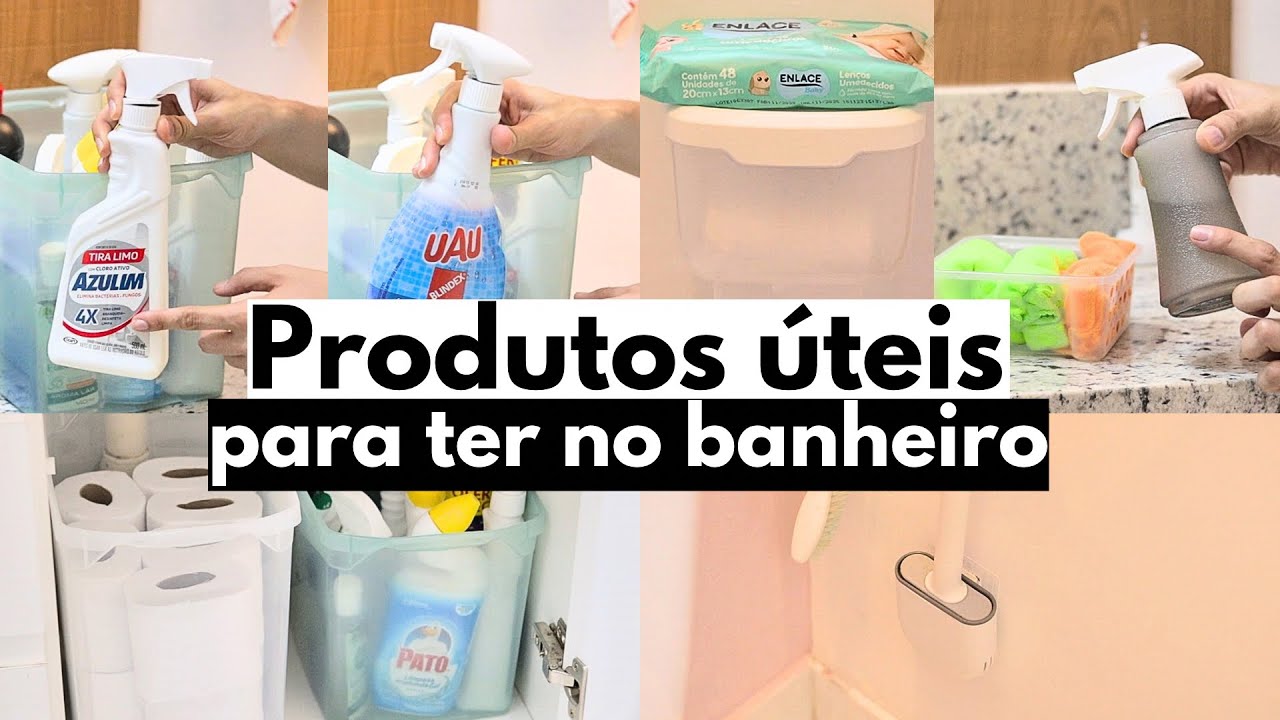 COISAS &Uacute;TEIS QUE TODO BANHEIRO PRECISA TER | Limpeza e organiza&ccedil;&atilde;o