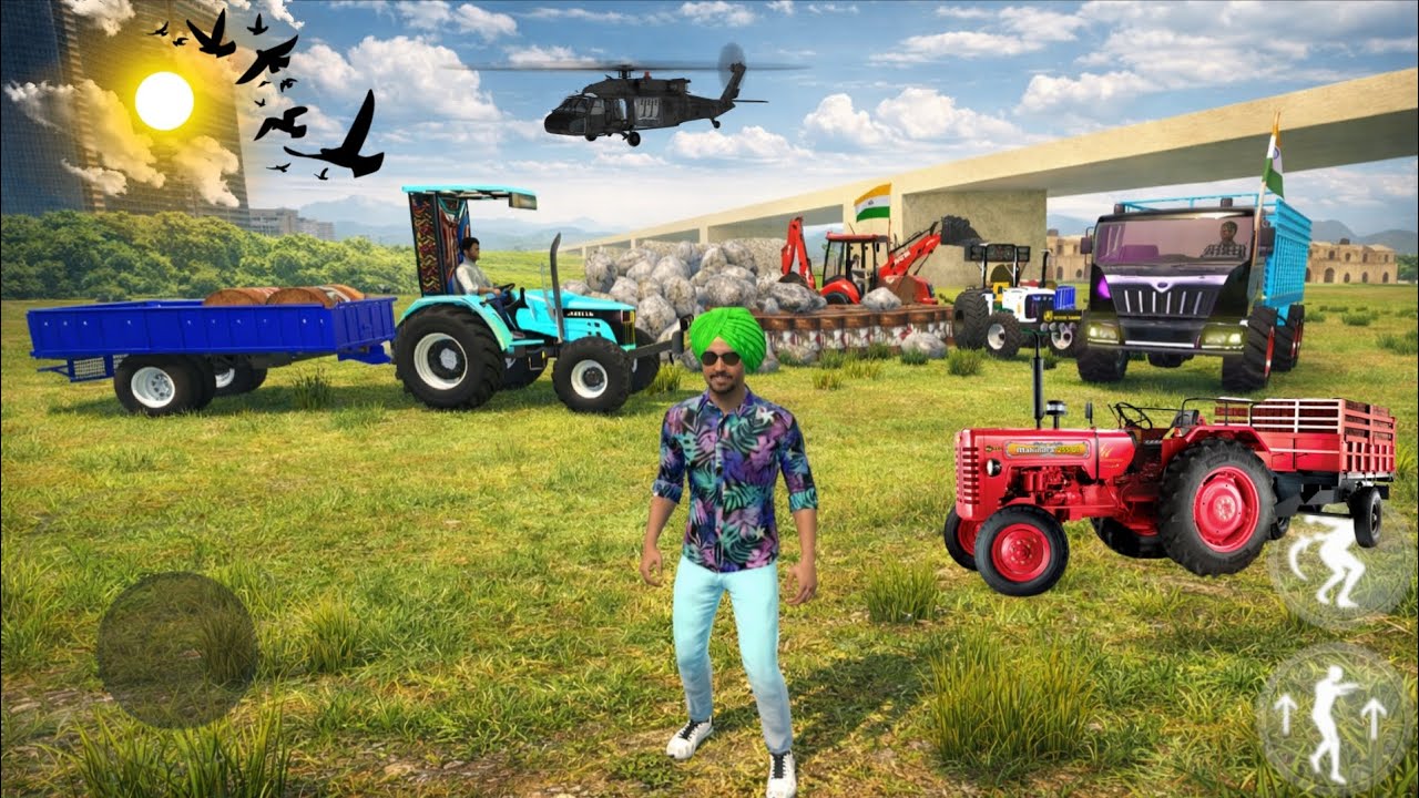 🛑Loading Tarak and tractor 🚜 or jcb full modified 🚛 geming video 📸 #desigaming #trendinggame #jcb 🎯