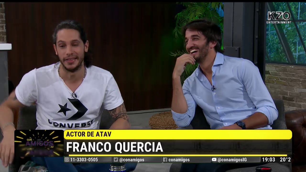 FRANCO QUERCIA, ACTOR DE #ATAV, EN CON AMIGOS AS&Iacute;