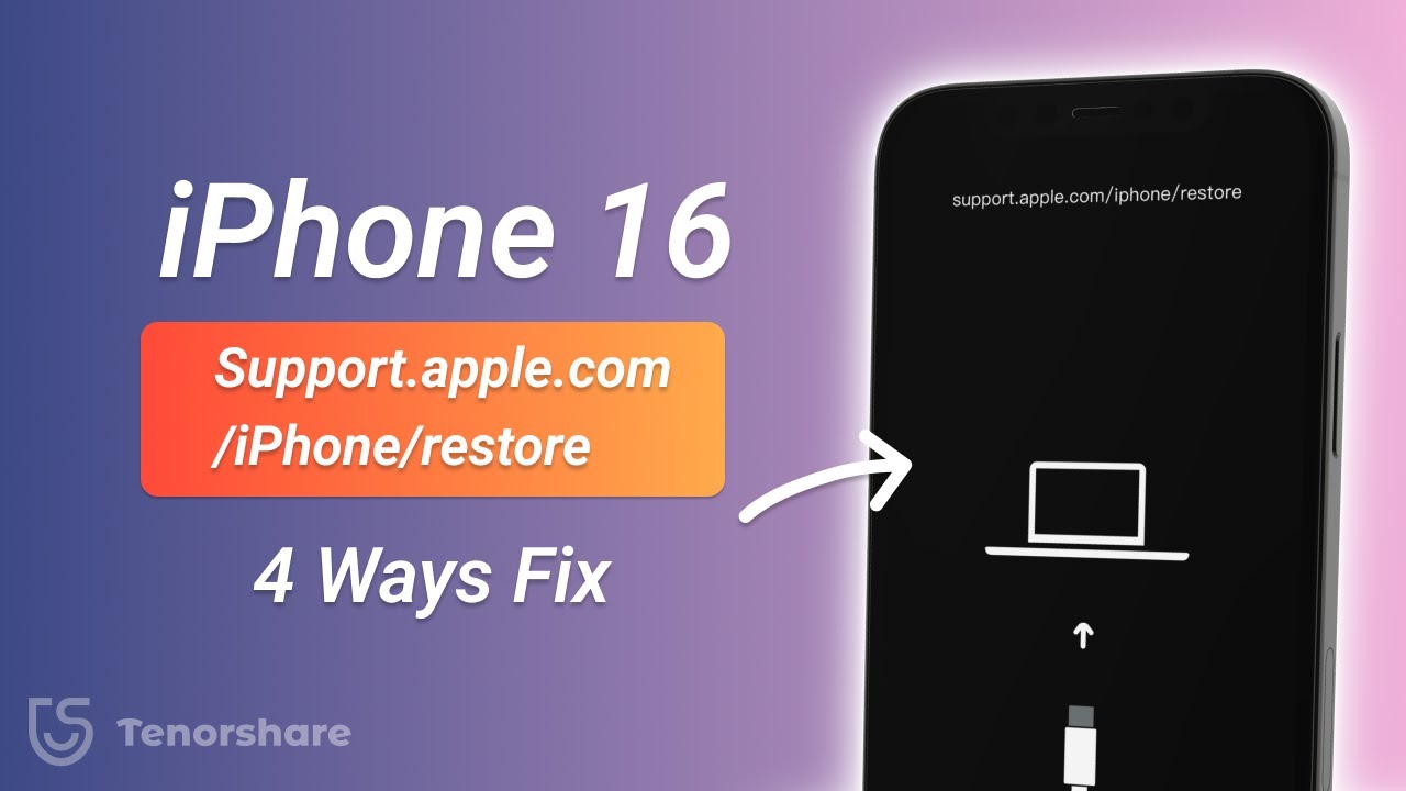 How to Fix support.apple.com/iphone/restore on iPhone 16 | One Click - 2024 Free