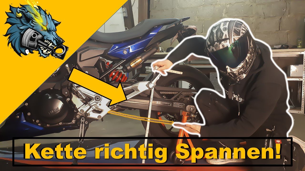 Motorradkette Spannen und Reinigen | BMW F900R | #HowTo