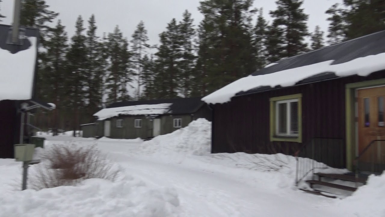 House to an old military base in a forest in the winter Free Stock Videos and B-Rolls