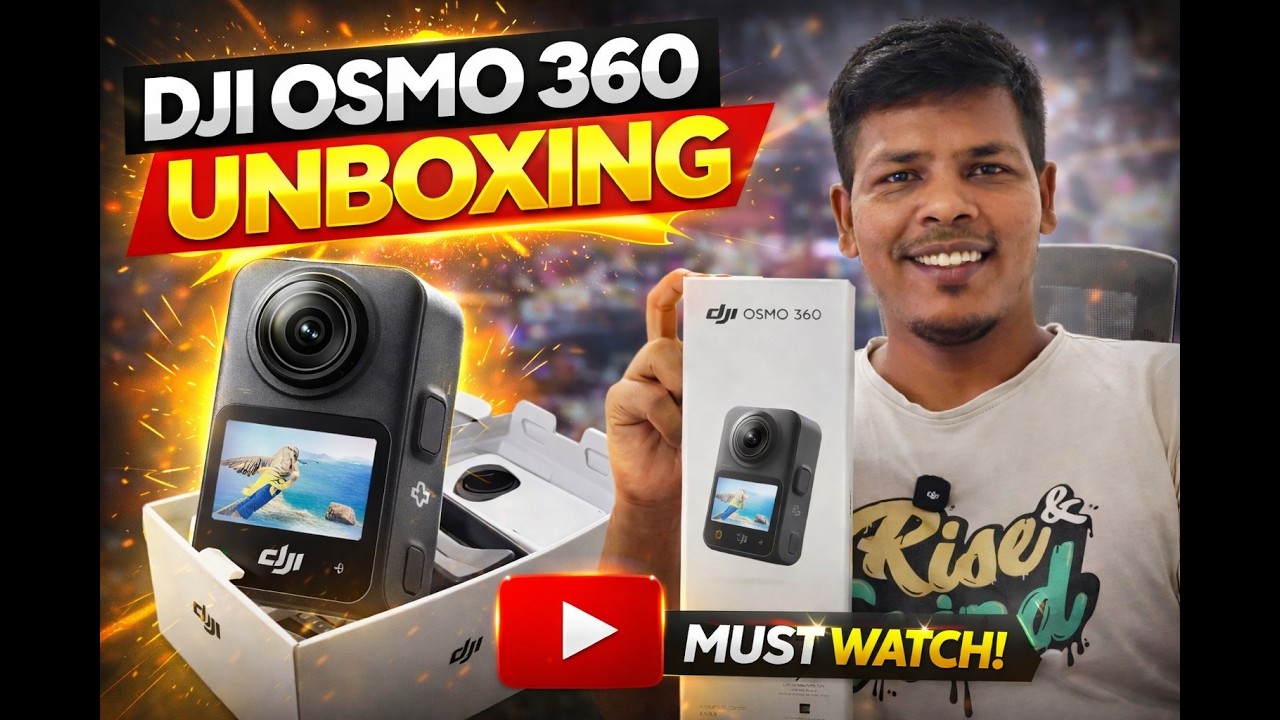 DJI Osmo 360 Unboxing 🔥 Is This the BEST 360 Camera?