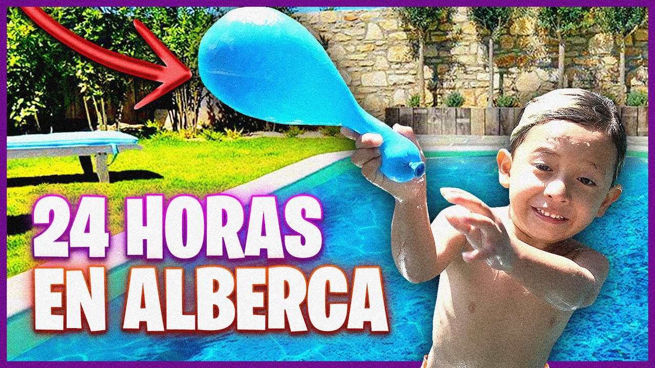 24 HORAS EN LA ALBERCA DE LA MANSIÓN DEL TEAM LEYENDA!