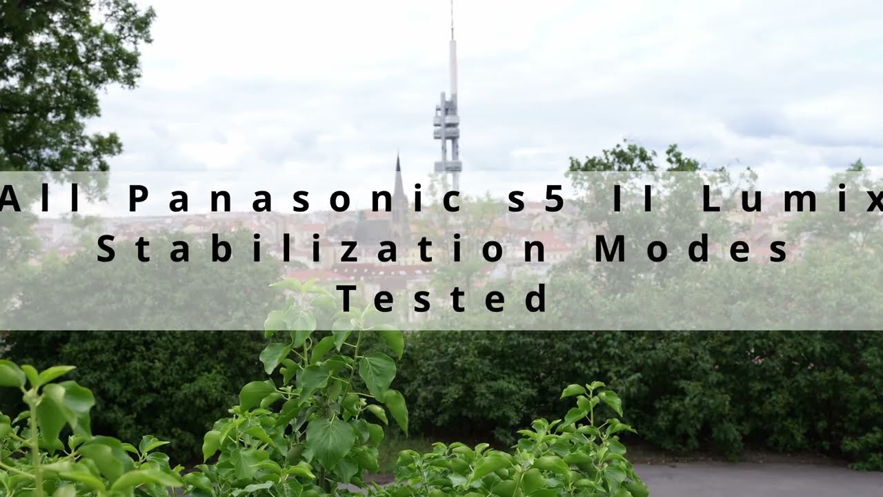 Panasonic S5 ii + 24-105 Dual O.I.S Stabilization test - ALL Modes