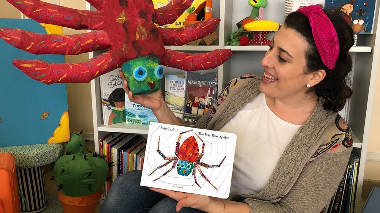 Cuentos para niños en inglés sobre animales de la granja | The very busy spider de Eric Carle