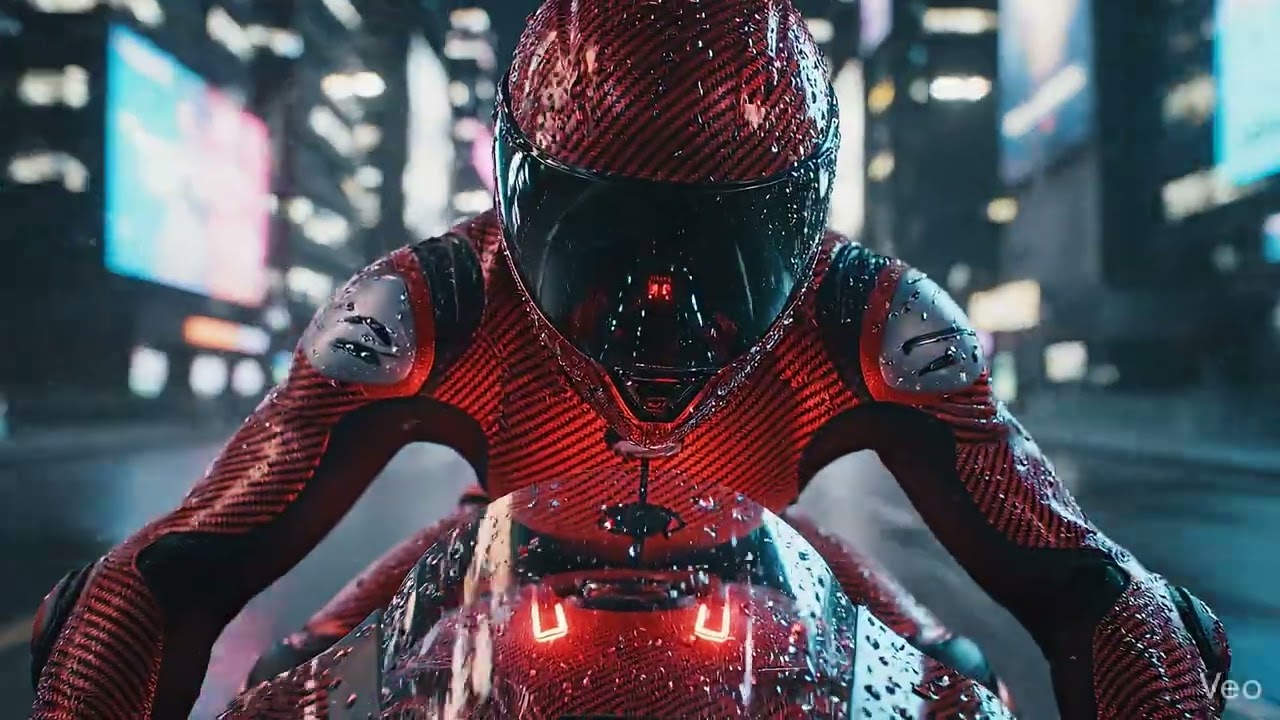 Spider-Man Mode ON(Cinematic Motorcycle Race) / Veo3