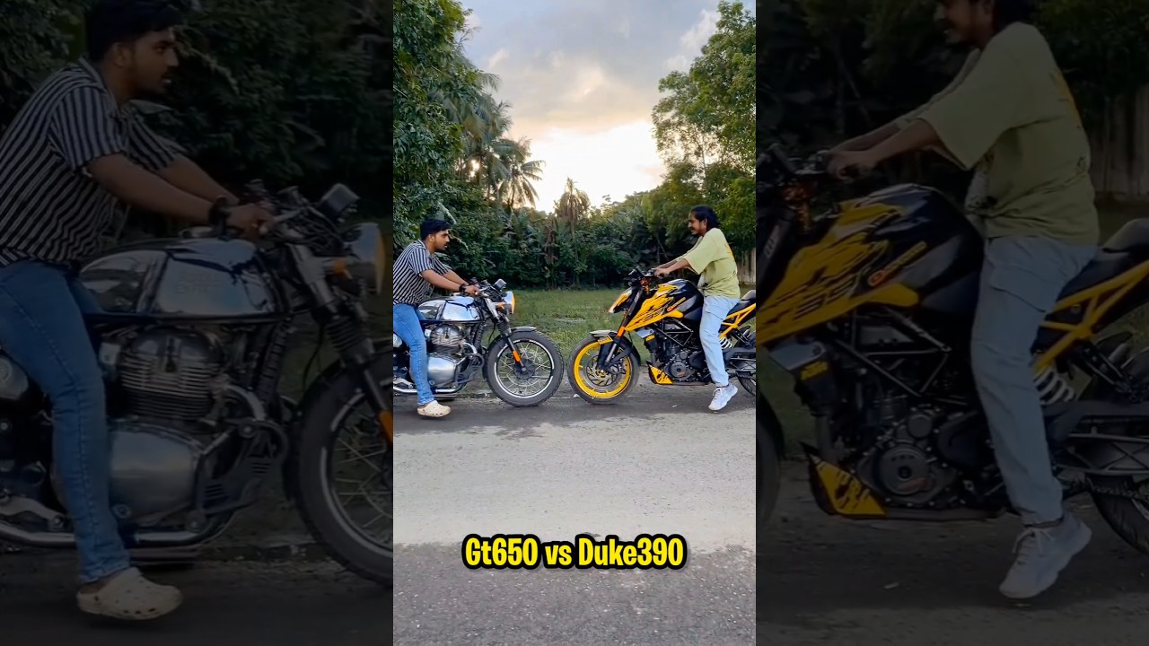Gt650 Vs Duke 390 😂