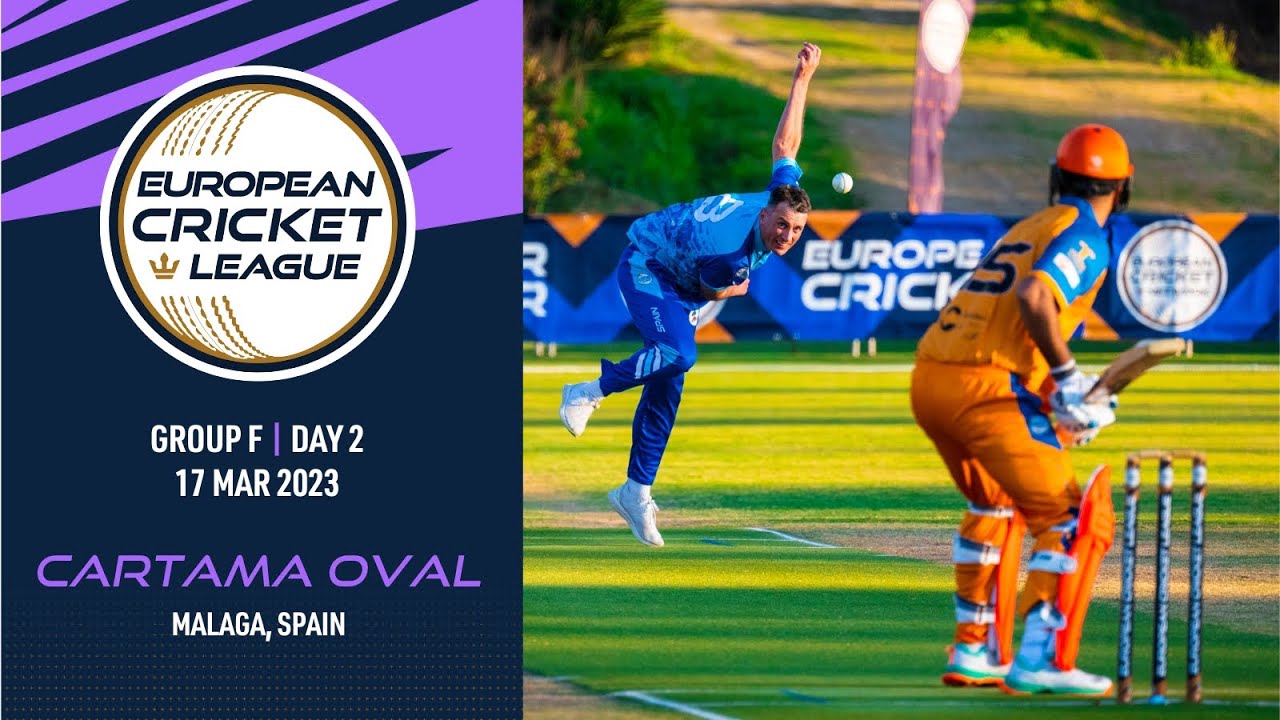 🔴 European Cricket League 2023 | Group F, Day 2 | Cartama Oval, Malaga, Spain | T10 Live Cricket
