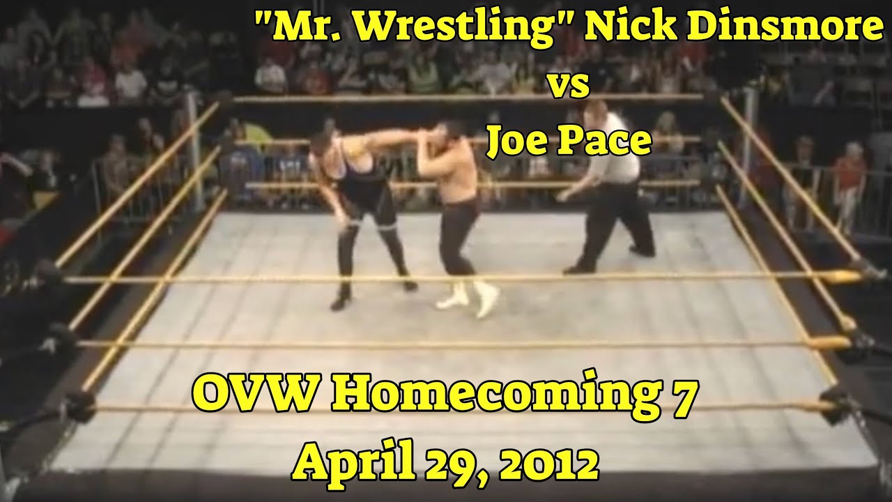 “Mr. Wrestling” Nick Dinsmore vs Joe Pace from OVW’s Homecoming 7 on April 29, 2012