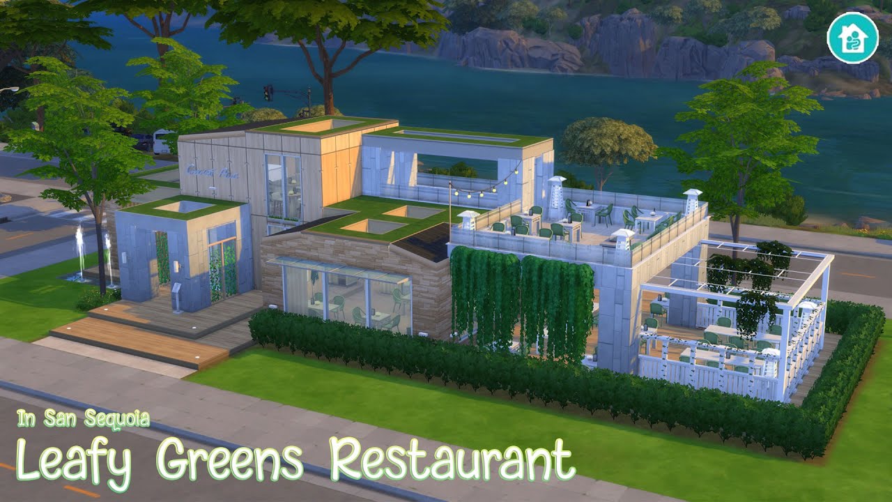 Leafy Greens Restaurant 🍃🥬🍽️ | Sims 4