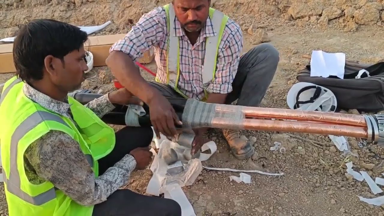 Cable Jointing Training || HT Cable St Through Joint Procedure Part-7 of 8 || Jointer Training Video