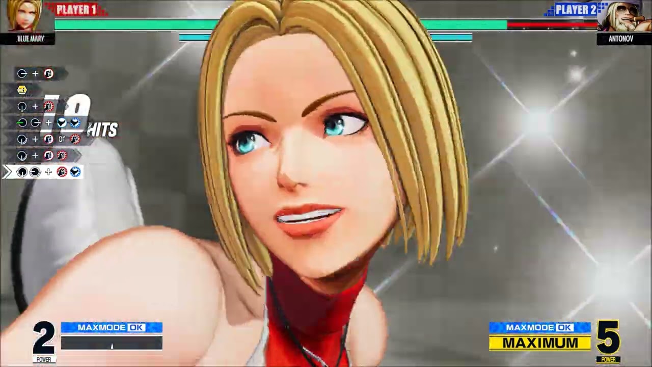 KOF XV - Blue Mary Combo Trials