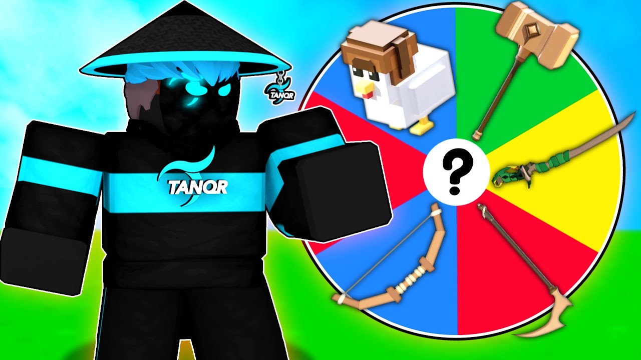 Roblox Bedwars 1 на 1, но СЛУЧАЙНОЕ КУЗНЕЧНОЕ ОРУЖИЕ..