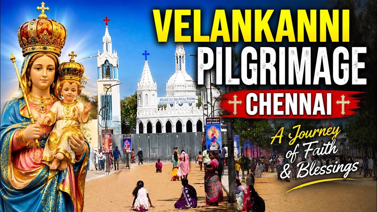 Velankanni Matha basilica in Tamil Nadu #catholicchurch #velankanni #velankannimadha 