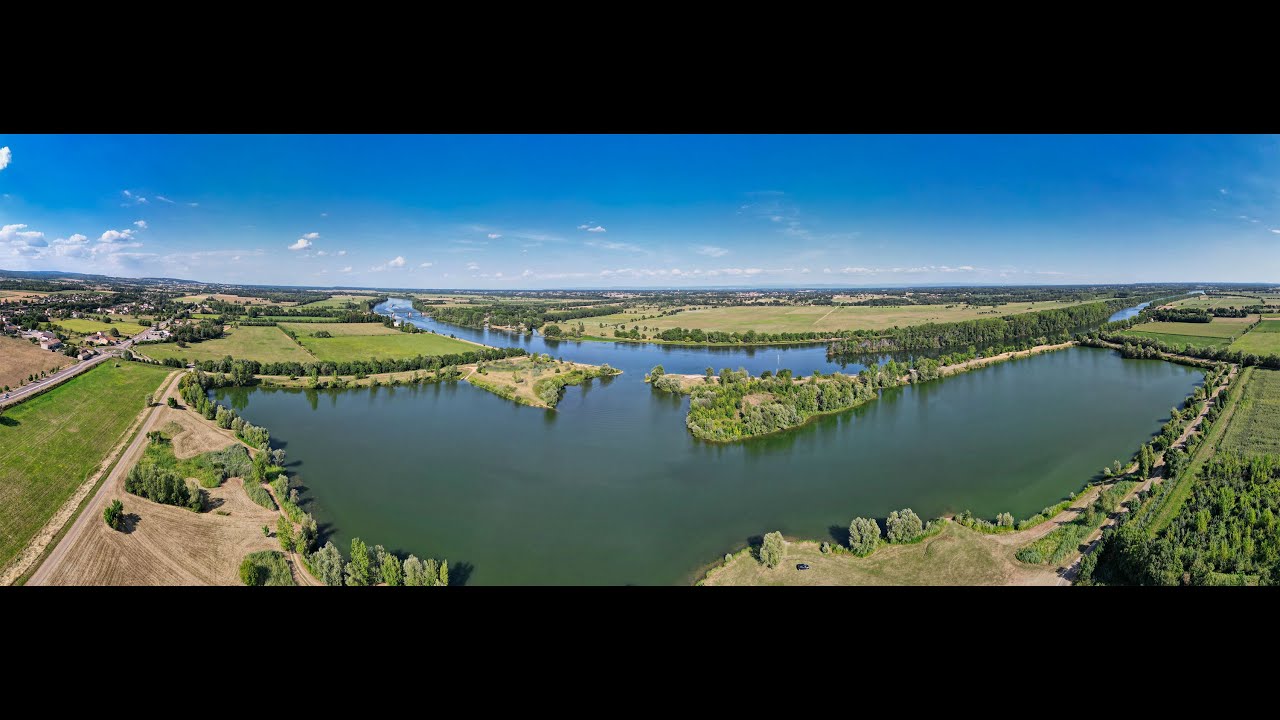 Fleurville (71) - La gravi&egrave;re et la Sa&ocirc;ne