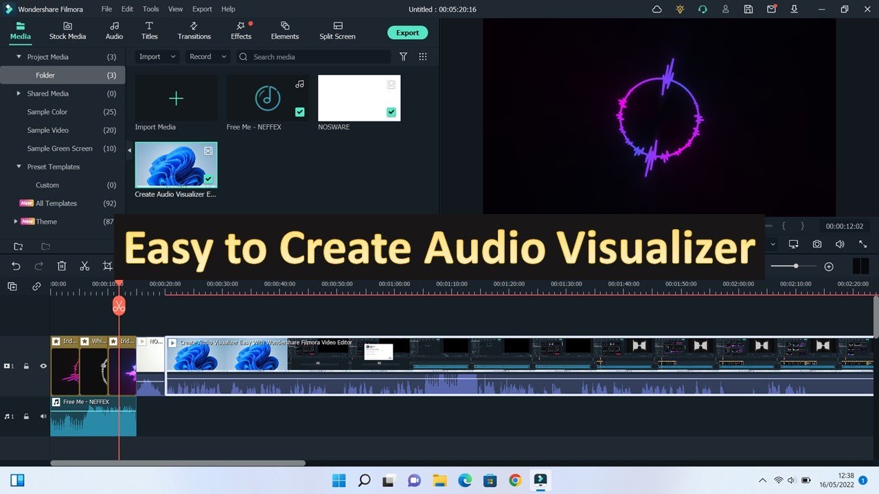 Create Audio Visualizer Easy With Wondershare Filmora Video Editor