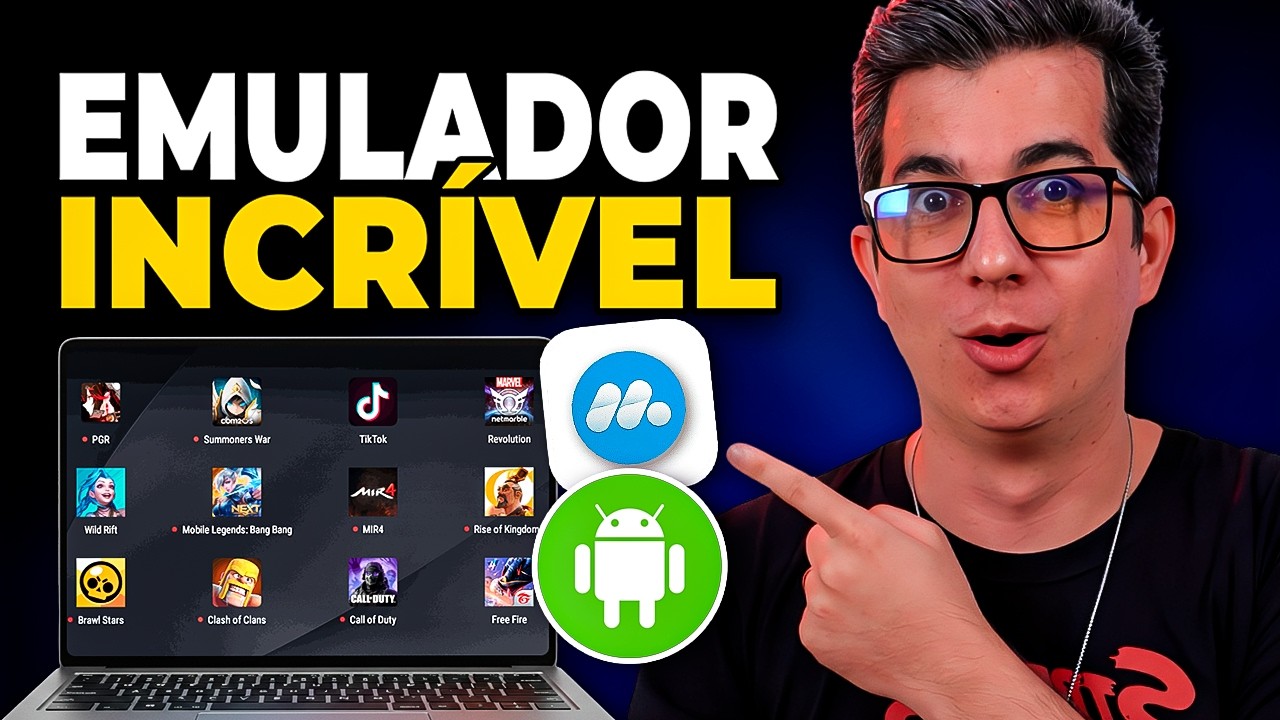 🔥Esse é o MELHOR Emulador de ANDROID para PC FRACO! (Rápido e Leve!)