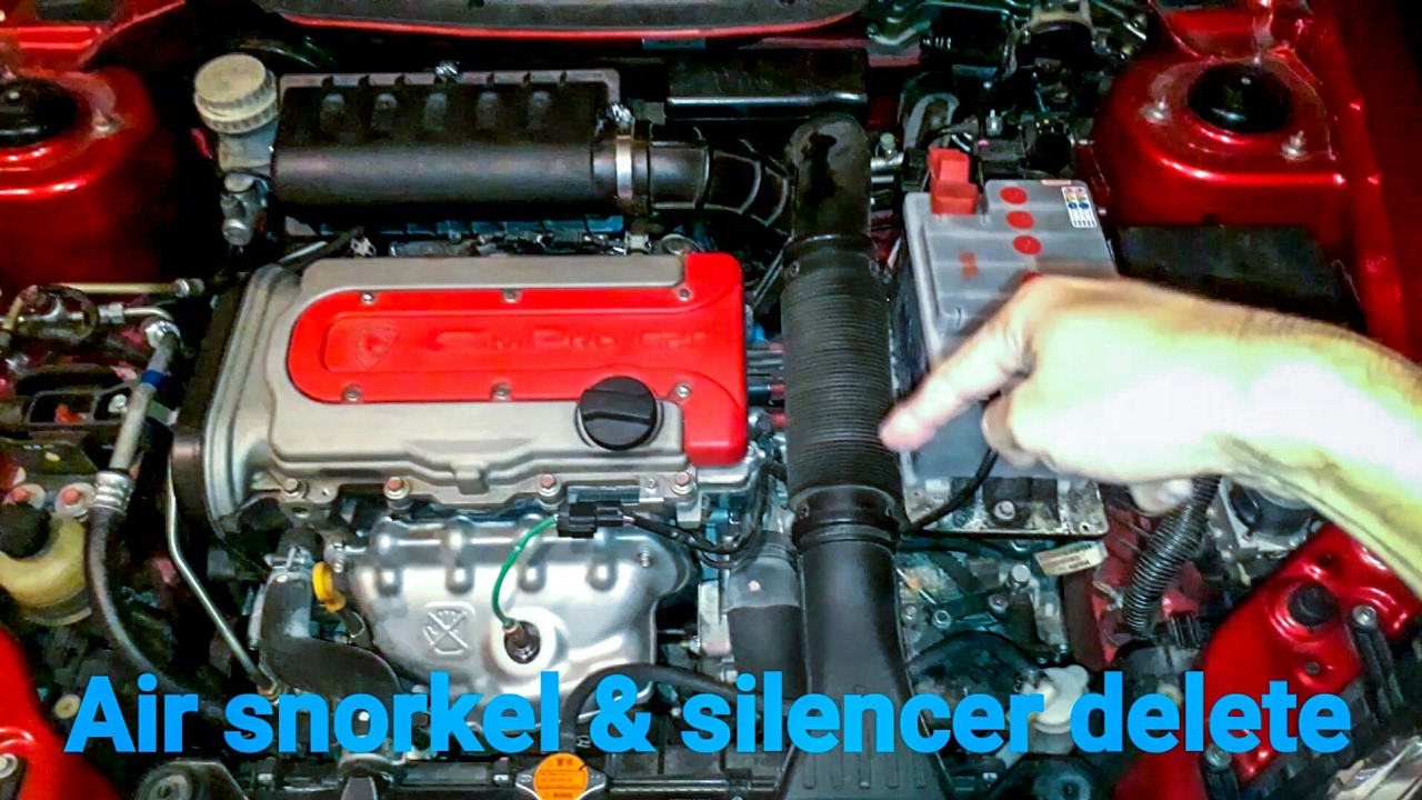 Air Filter Snorkel Silencer Delete Sprint 0-100 km/h Open Pod Sound Test Proton Campro CPS | Cars