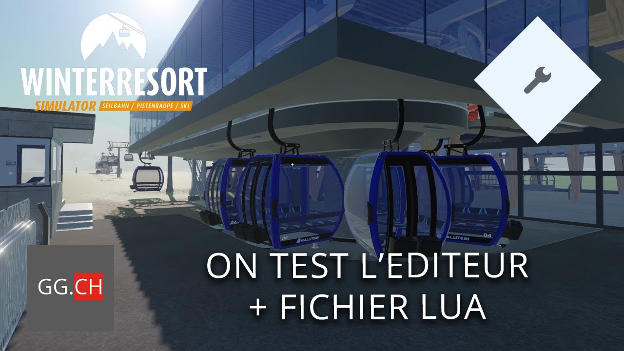 Winter Resort Simulator - FR - Let's Play éditeur de RM et coloration des cabines