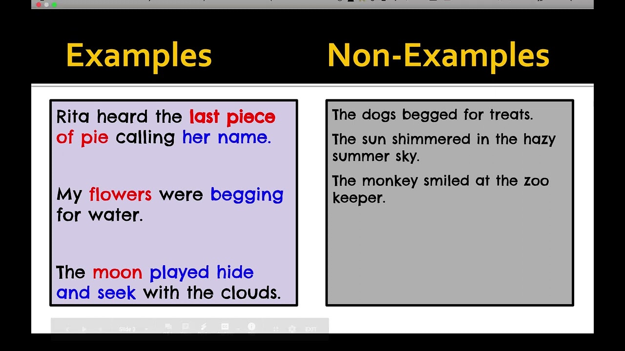 Personification Mini Lesson