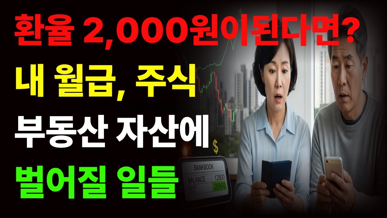 환율이 2,000원이 된다면? 내 월급, 주식, 부동산 자산에 벌어질 일들 #환율 #고환율리스크 #자산관리