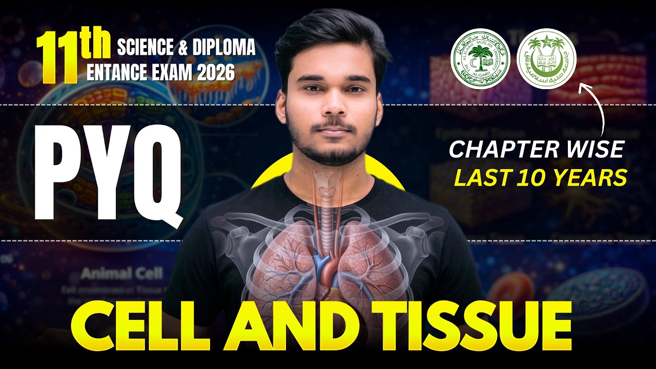 Crack AMU/JMI Class 11: Biology PYQ Analysis ( Cell + Tissue )