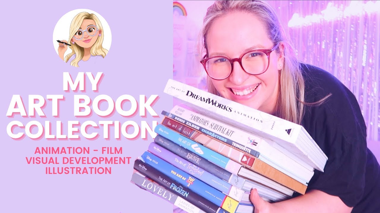 My ART BOOK Collection | Illustration, Animation, Disney Art Of & More! | Emily Harvey Art