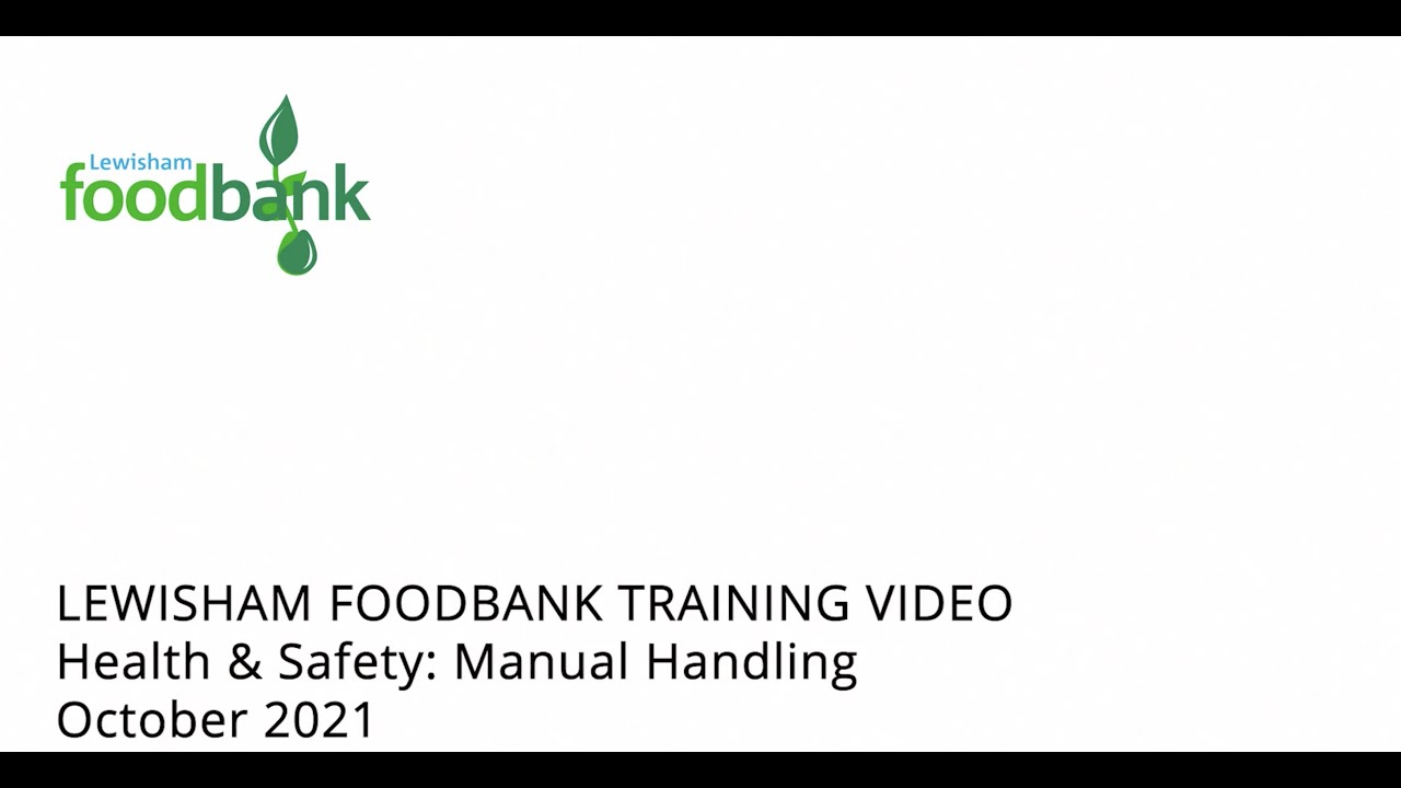 LEWISHAM FOODBANK TRAINING