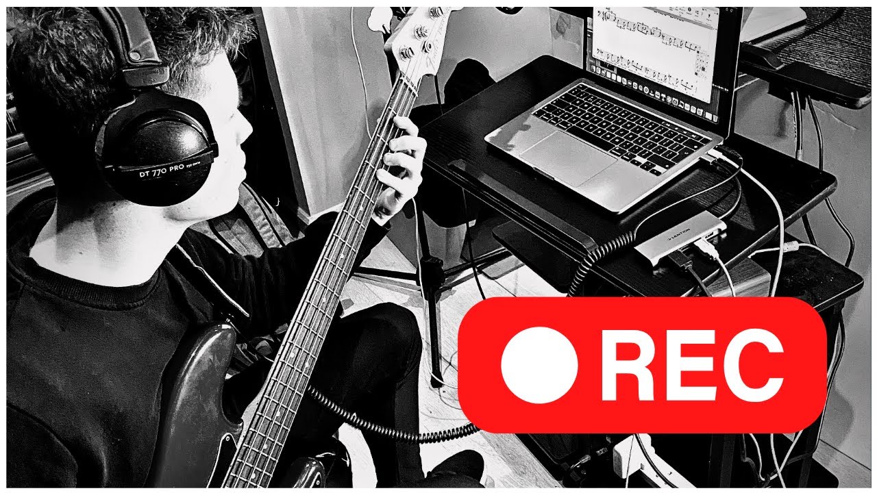 How I Record Bass Guitar Videos At Home & CRAZY Gospel Bass Fills!