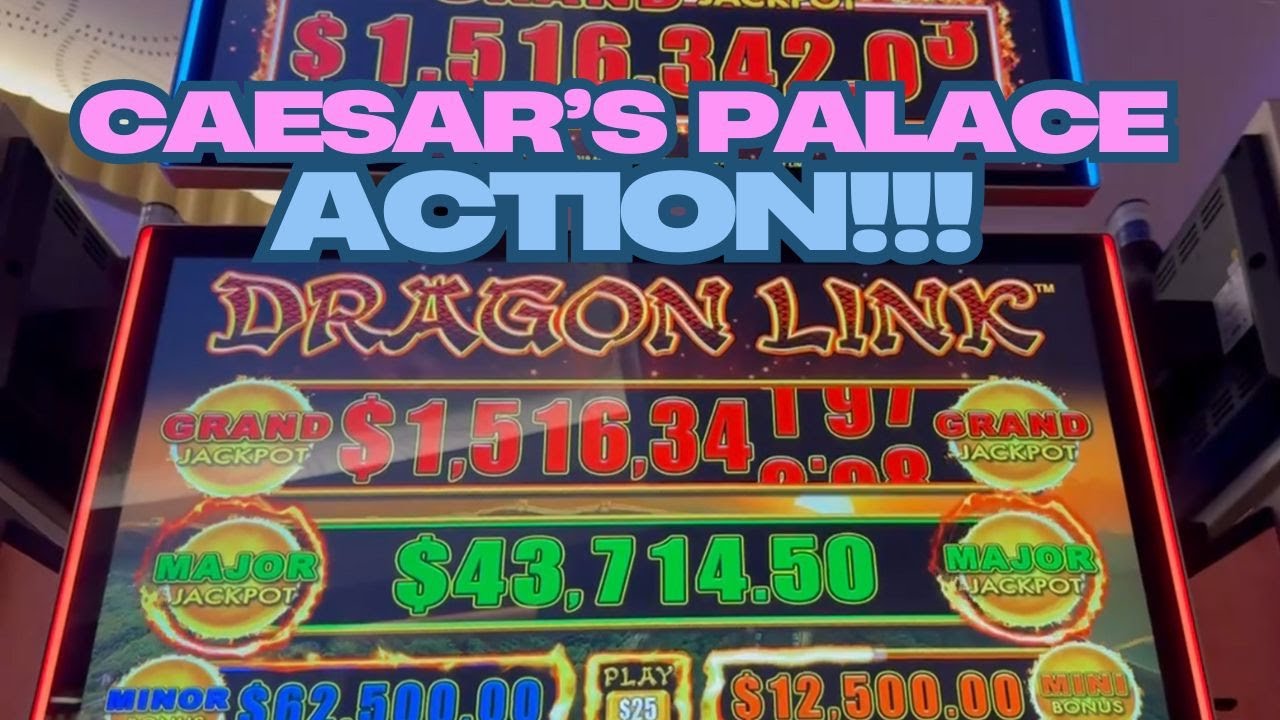 MILLION DOLLAR DRAGON LINK ACTION FROM CAESAR'S PALACE LAS VEGAS!!!