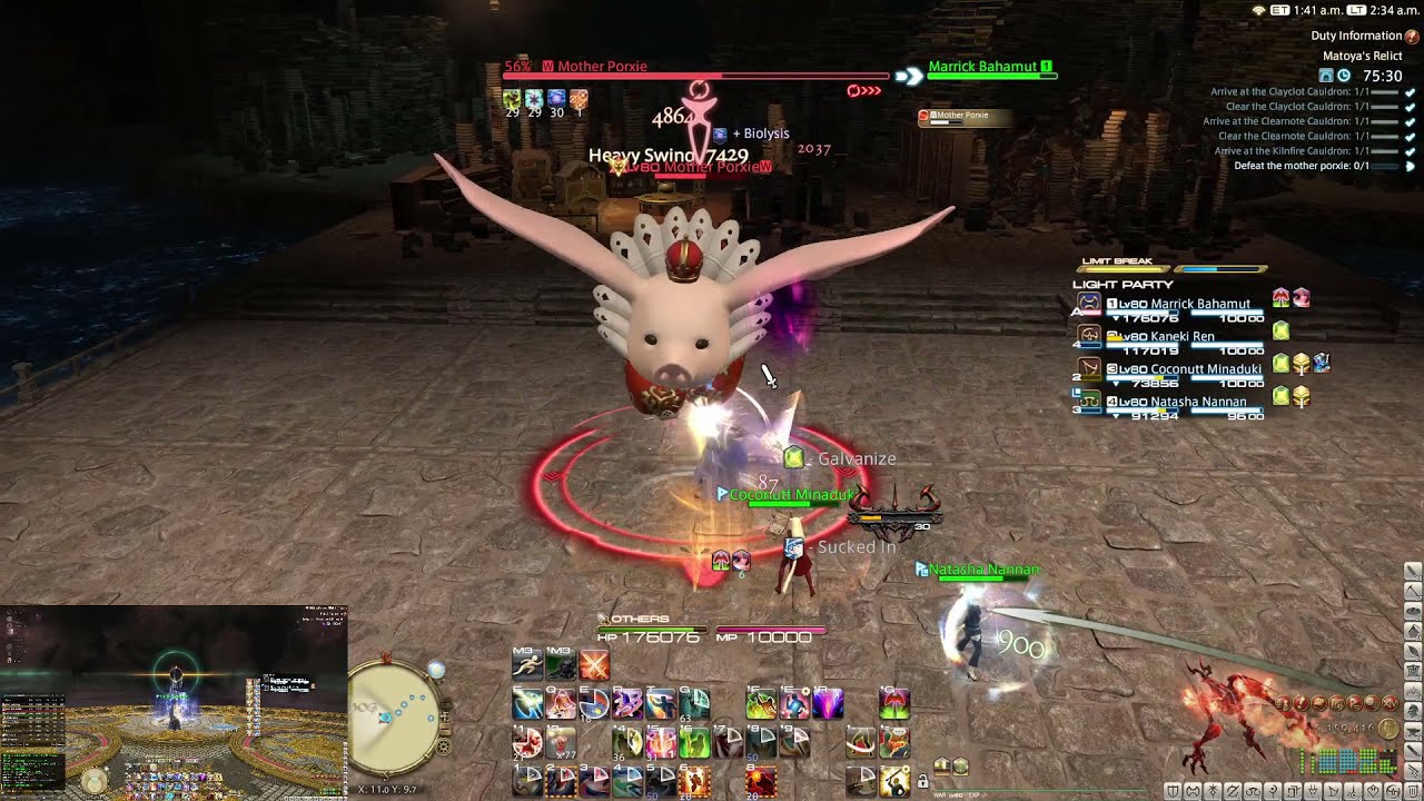 Final Fantasy XIV Online - Level 80 Dungeon - Warrior POV
