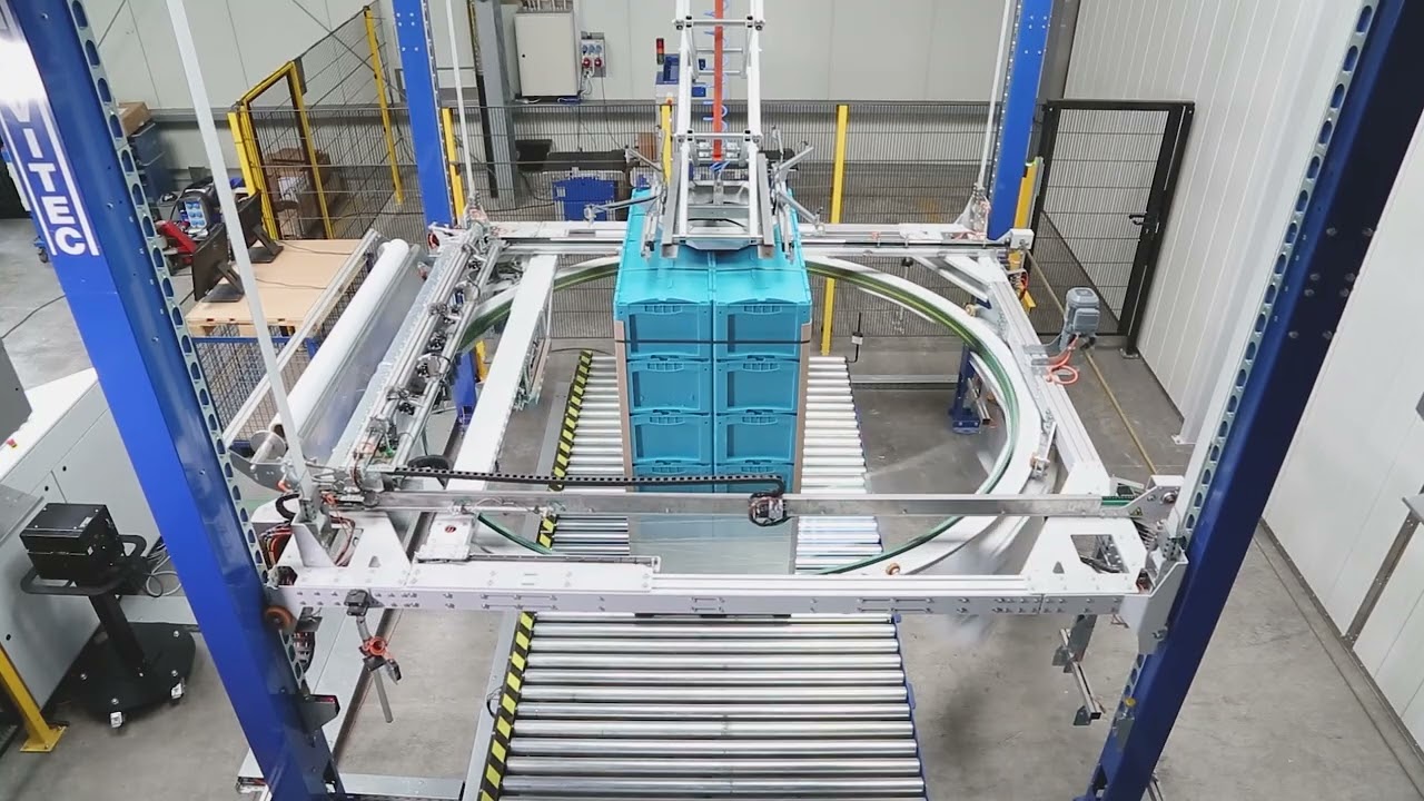 MOSCA - MOVITEC Saturn S6 - Fully Automatic Ring Stretch Wrapping Machine (up to 120 pallets/h)