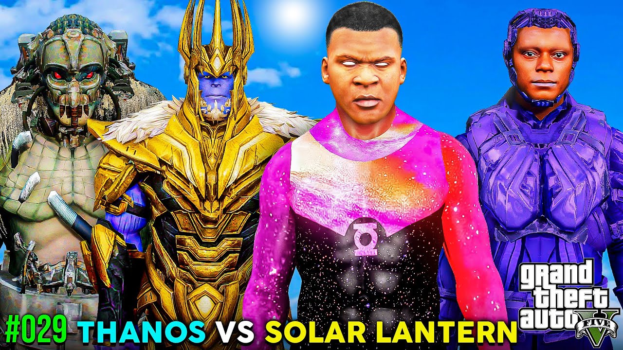 FRANKLIN THE SOLAR LANTERN VS THANOS (GTA 5 Mods) #029