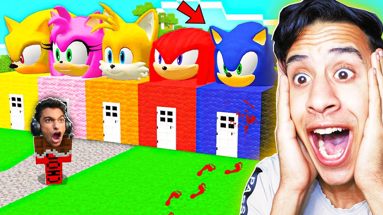 لا تختار المنزل الخطأ والا ستموت في ماين كرافت ضد سونيك و اصدقائة مع عبده ماندو ...🔥😱