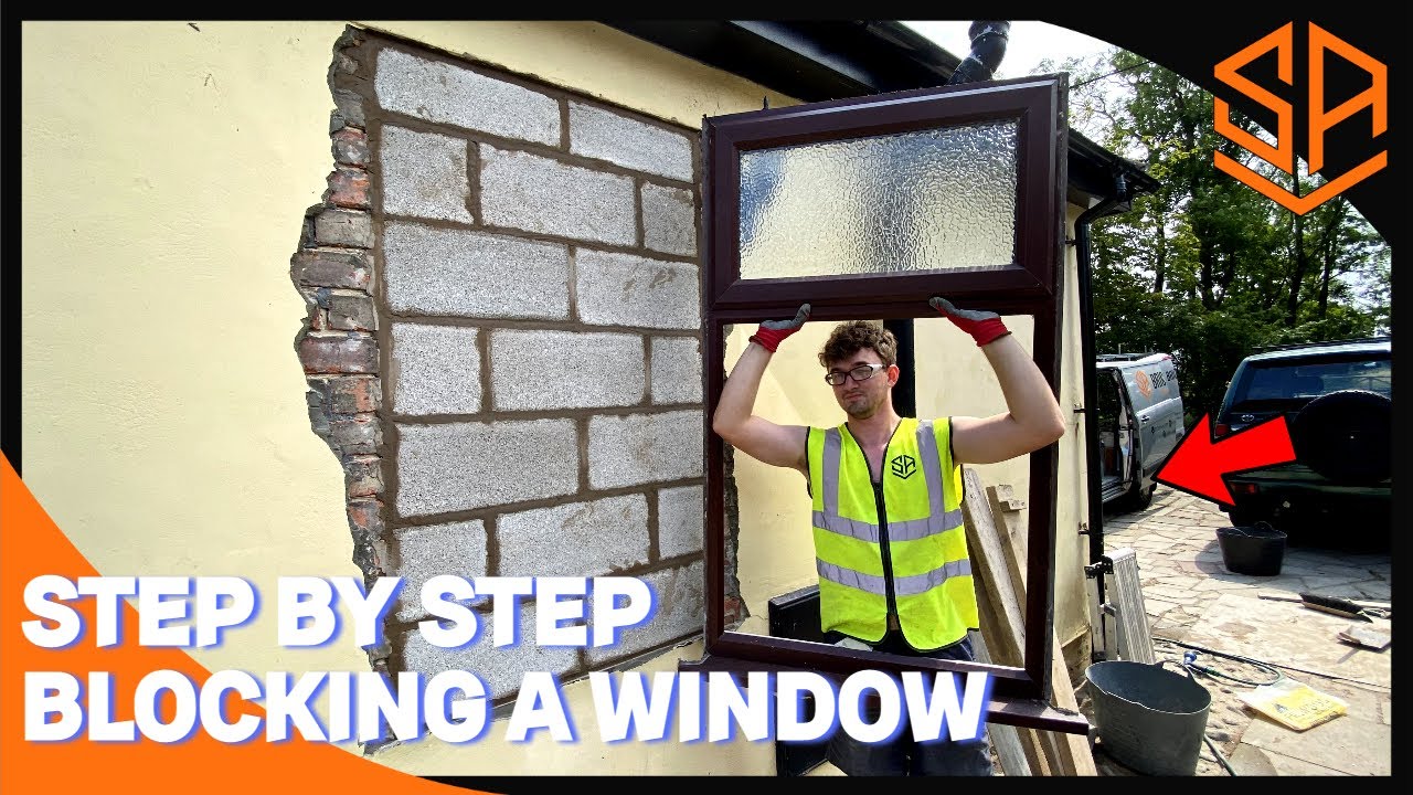 HOW TO BLOCK UP A WINDOW WITH CONCRETE BLOCKS