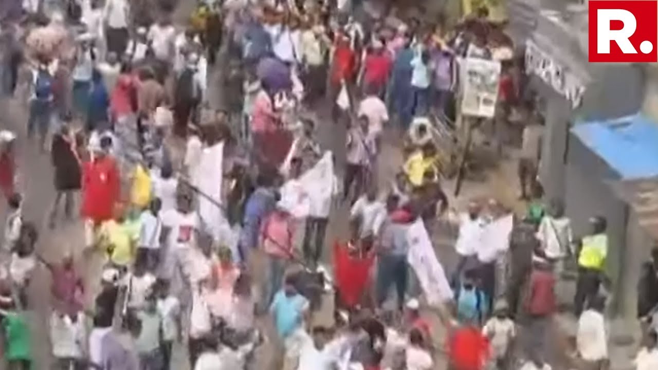 Massive Protest By Left Workers In Kolkata Against Mamata Government Over 'Unemployment'