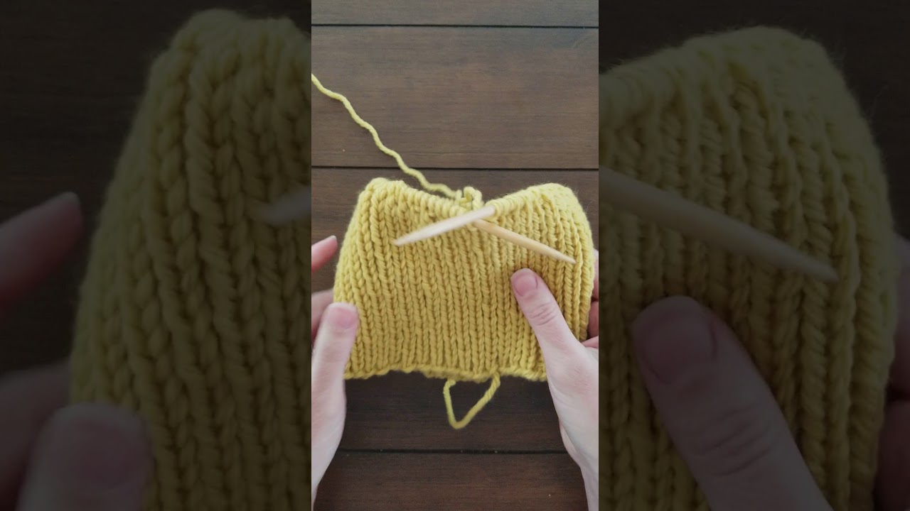How To Knit A Ribbed Double Brim
