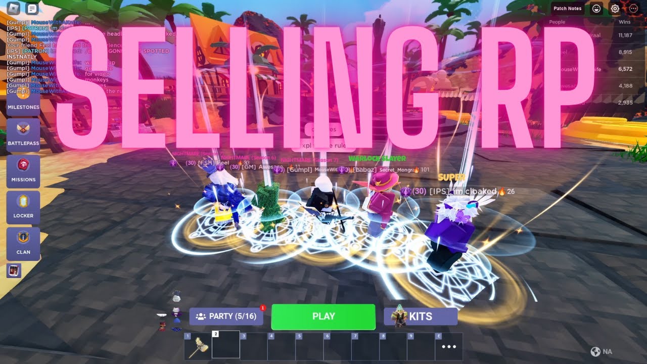 5 Idiots Trolling on NIGHTMARE ACCOUNTS - ROBLOX BEDWARS