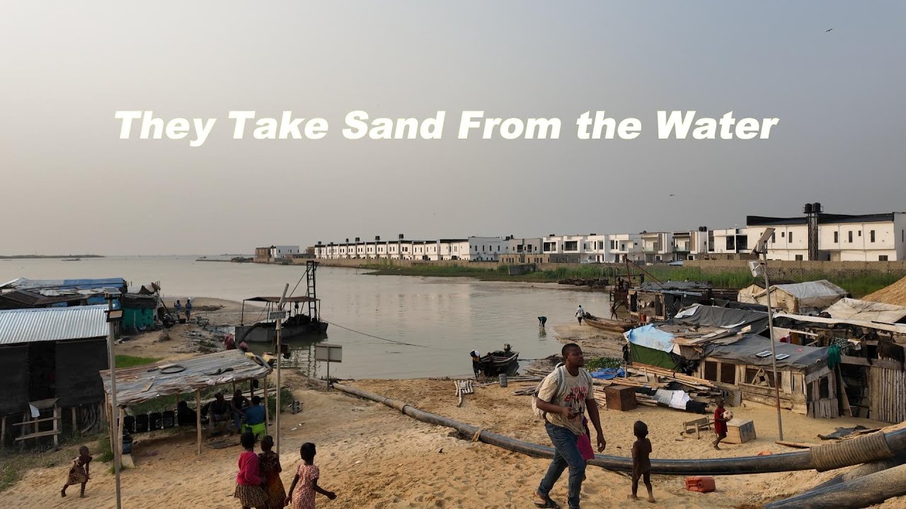 Walking Through Ajah, Lagos 🇳🇬 | They Take Sand From the Water